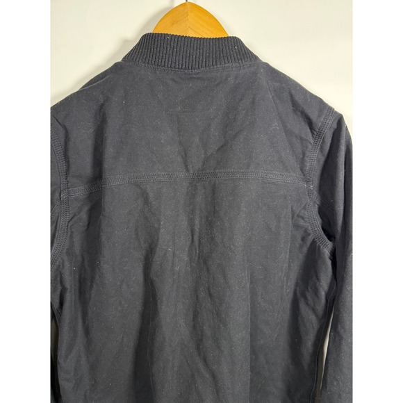 Carhartt Rugged Flex Bomber Jacket Womens Small Black Canvas Full Zip 102524-W - Picture 5 of 8